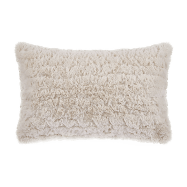 Light Beige Sheep Faux Fur Decorative Lumbar Pillow – Bouclair