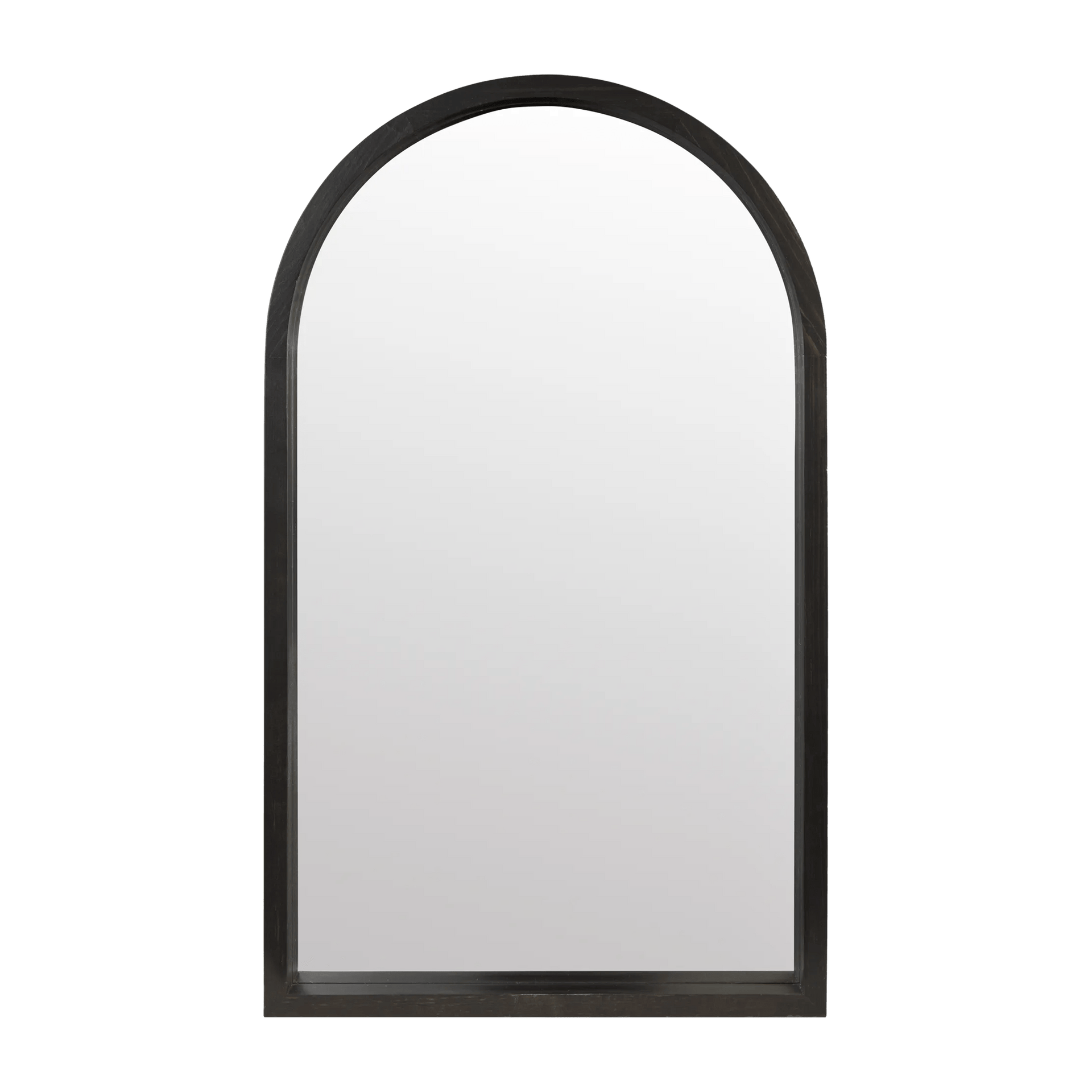 Miroir arche en bois noir