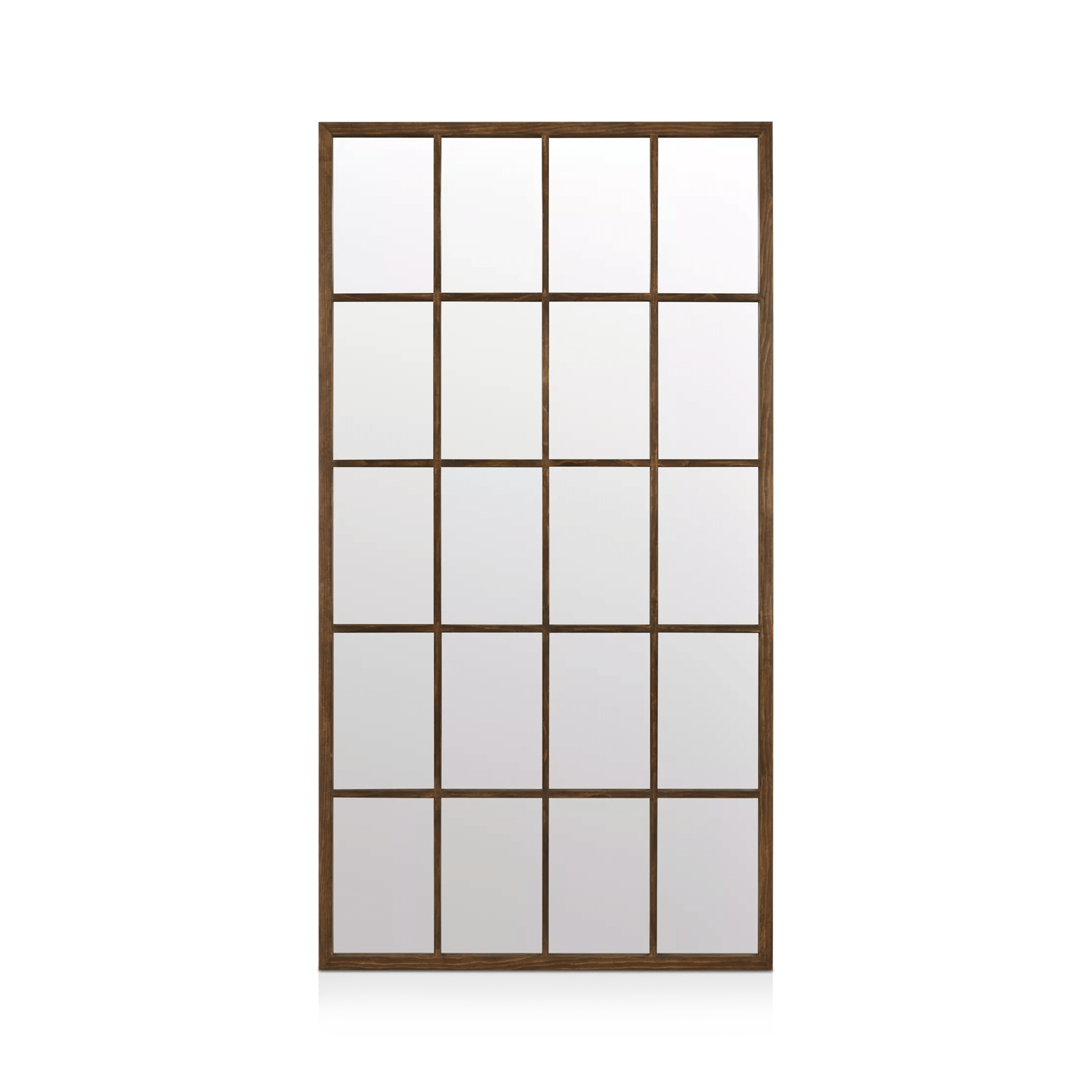 Walnut Windowpane Mirror