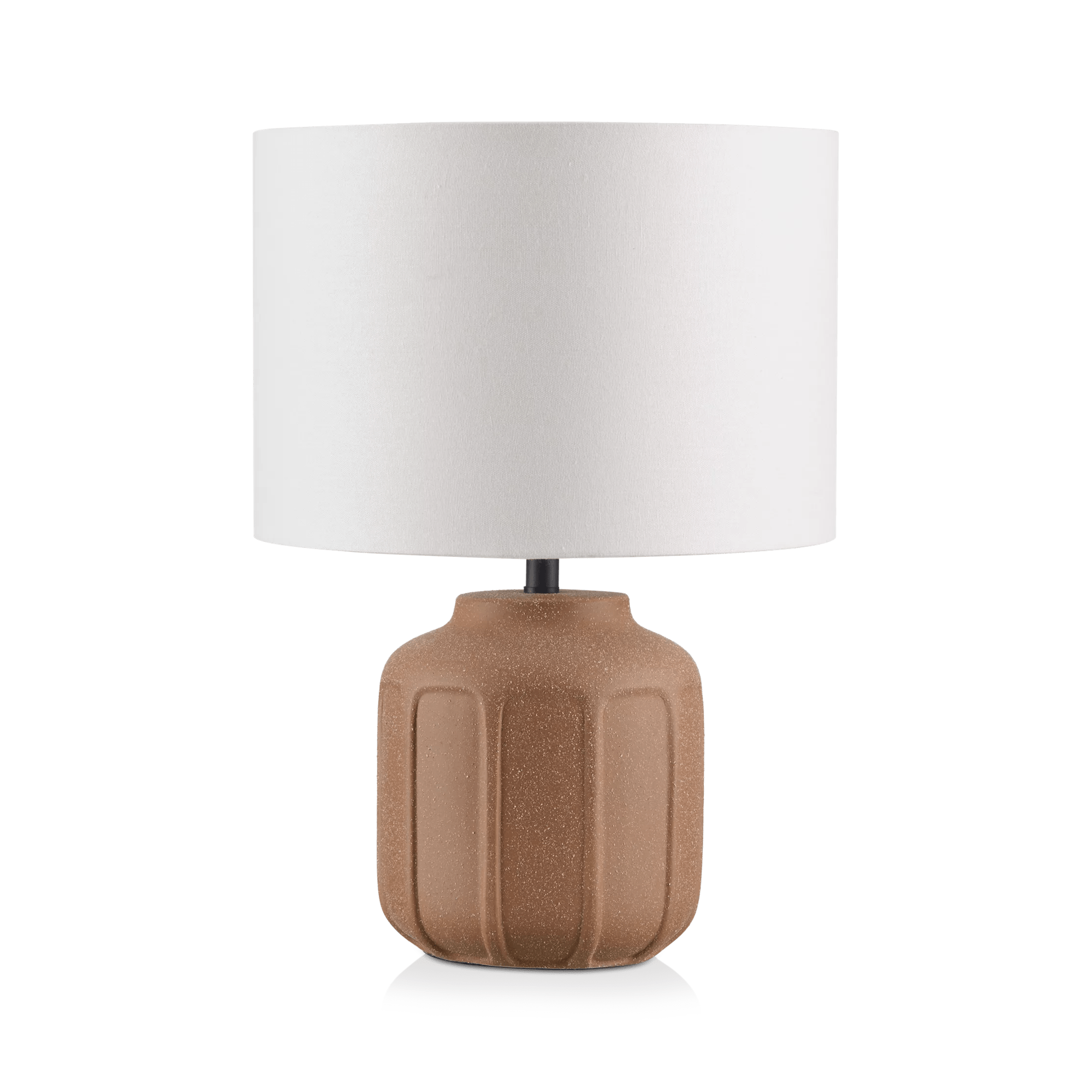 Cognac Speckled Ceramic Table Lamp