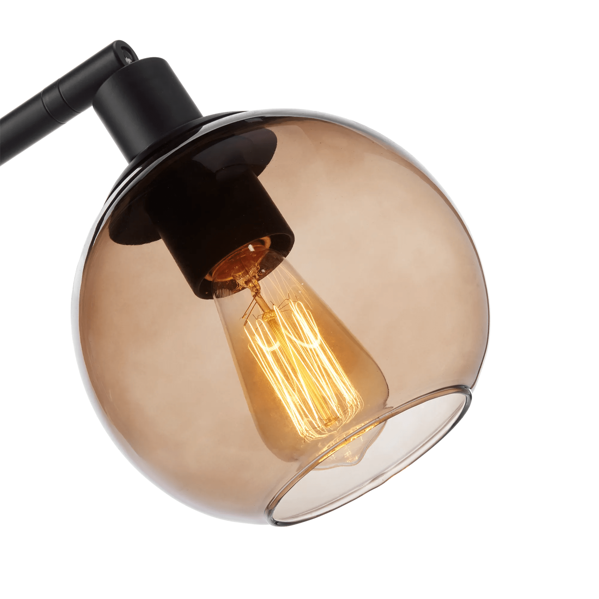 Lampe à poser design en verre fumé 24 cm Line