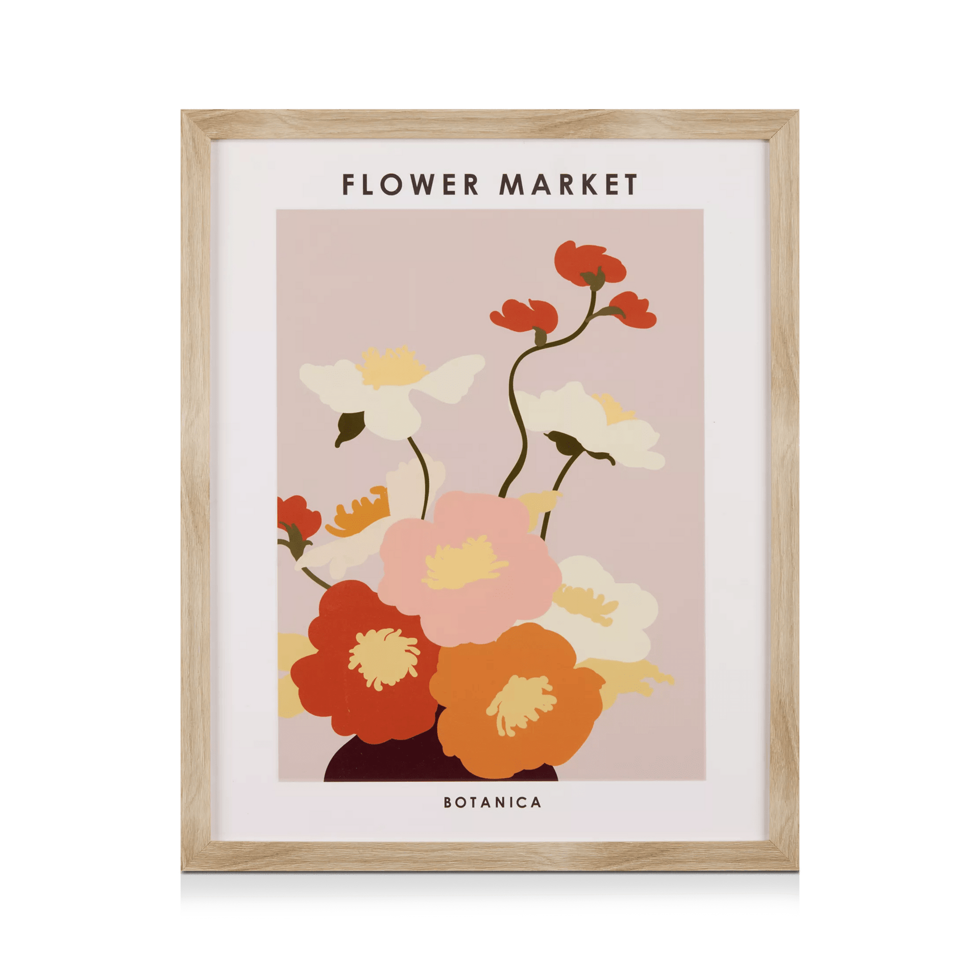 Colorful Flowers Framed Art