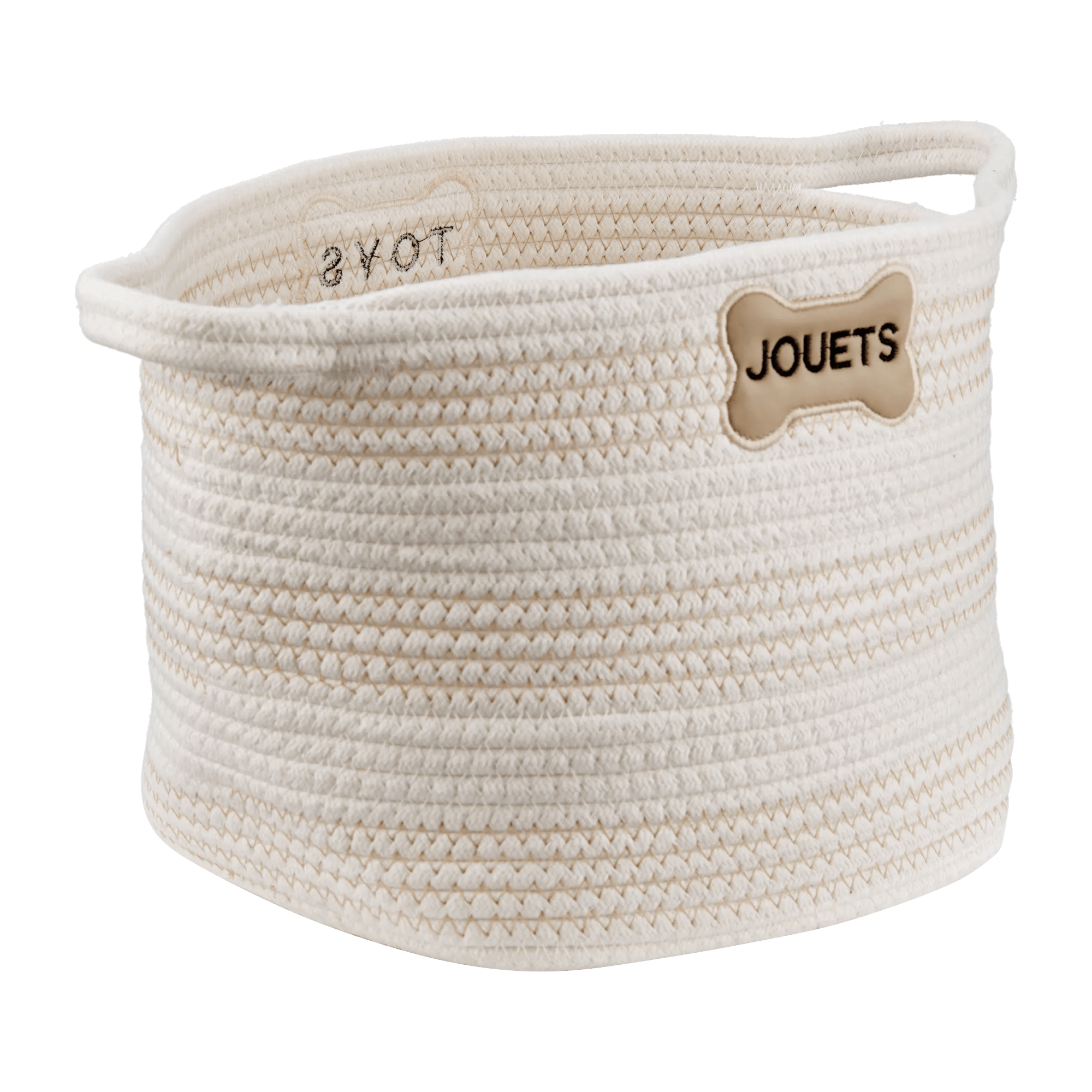 Panier blanc cassé pour chien