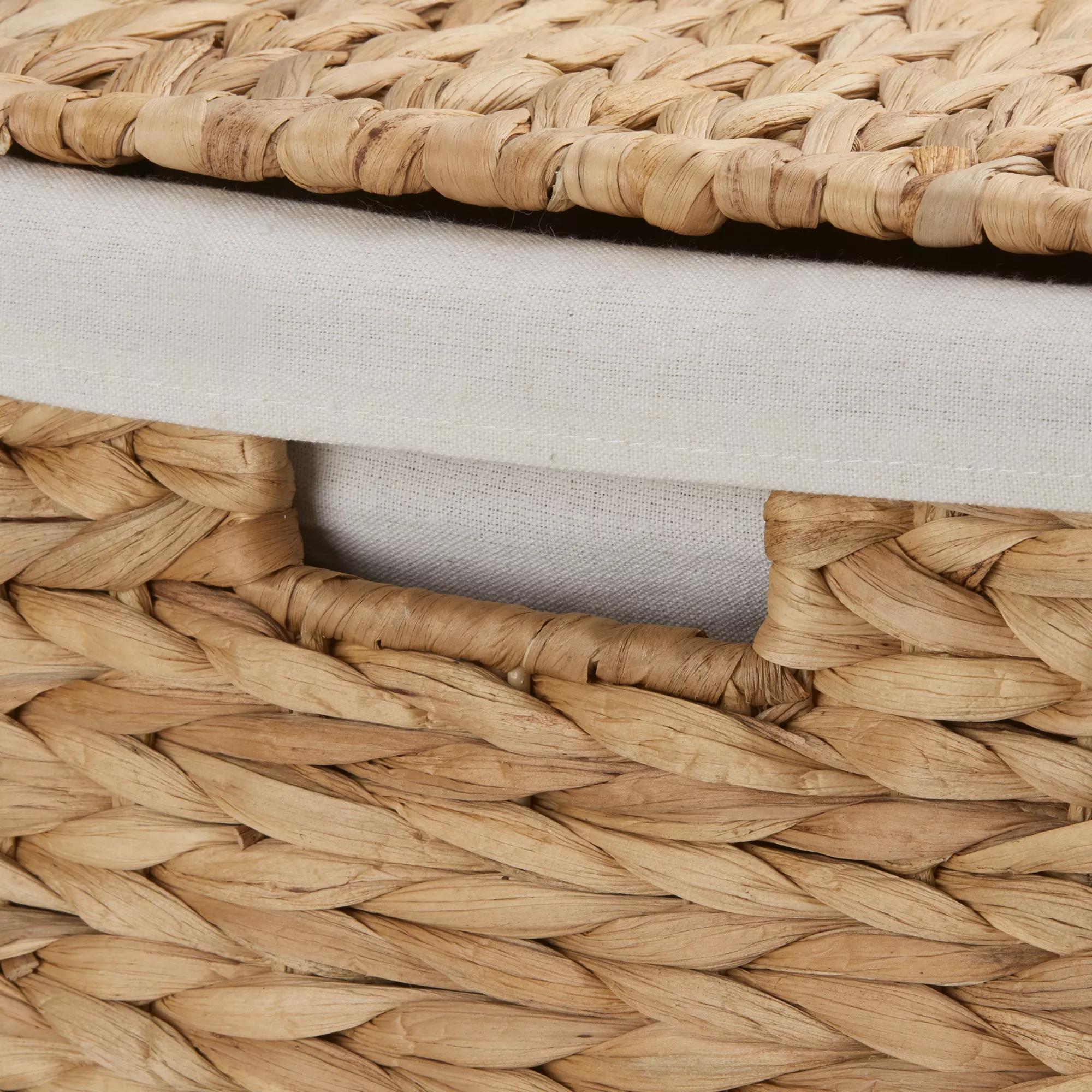 Lot de 2 paniers à linge pliables - 36 x 36 x 58 cm - Avec poignée - Pour chambre d'enfant, camping et voyage - Blanc