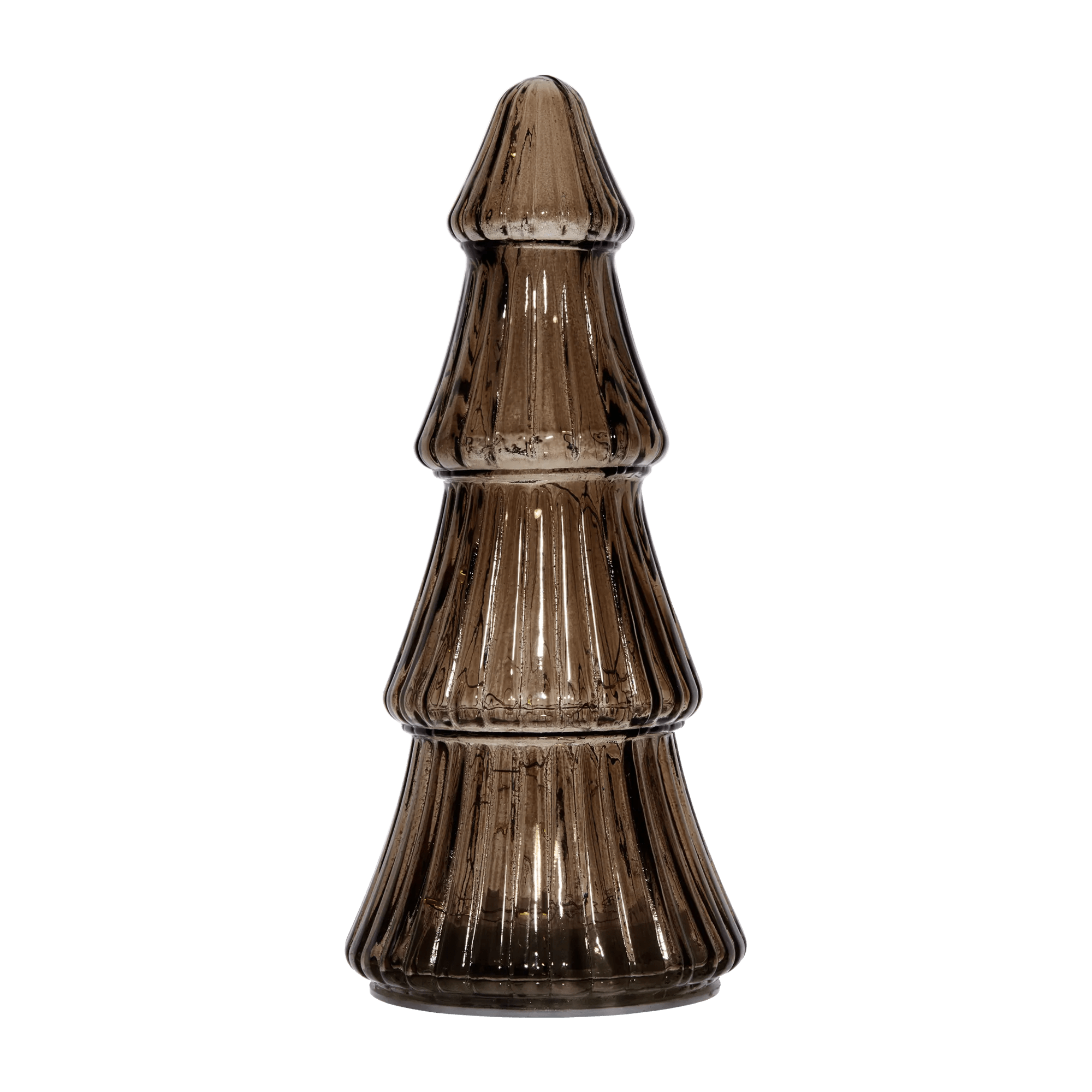 Ribbed Glass Decorative LED Tree