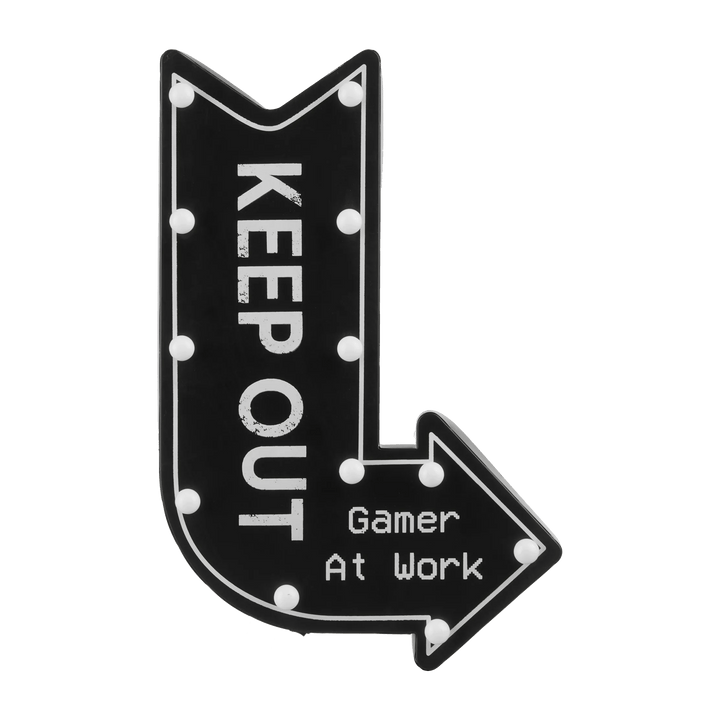 Illuminated Keep Out Sign