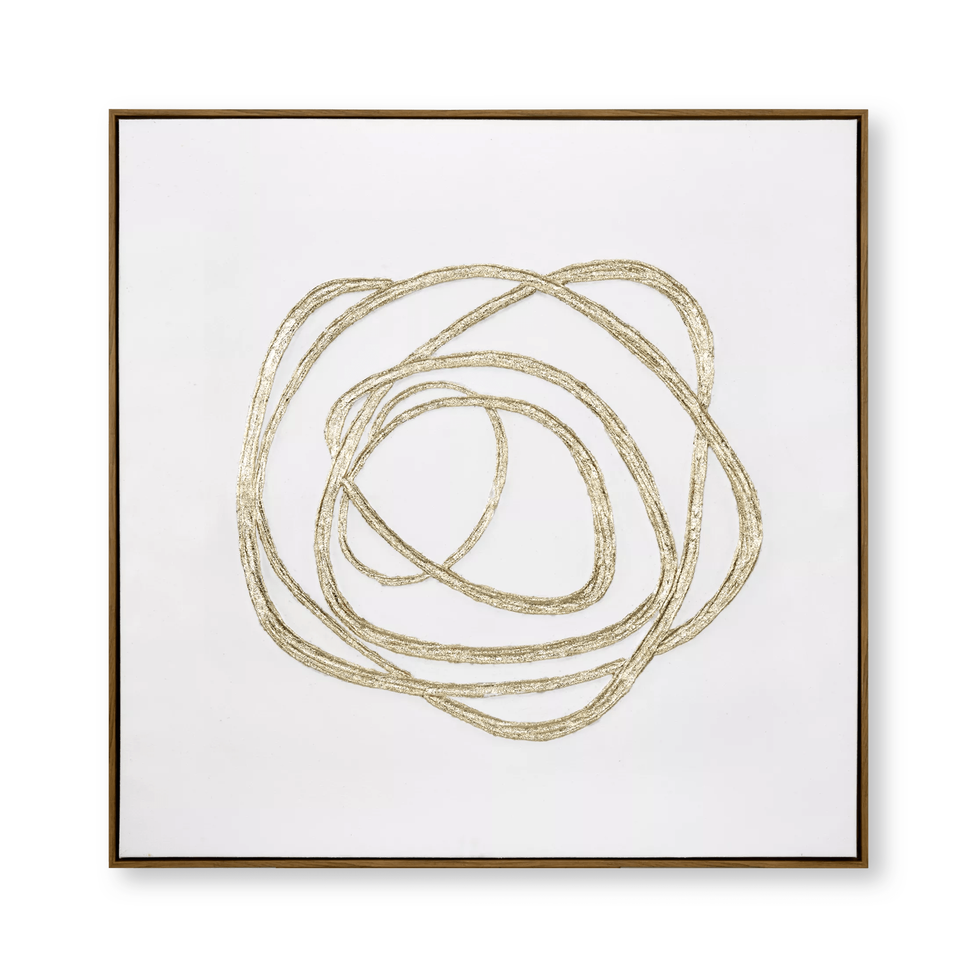 Line Circles Framed Art