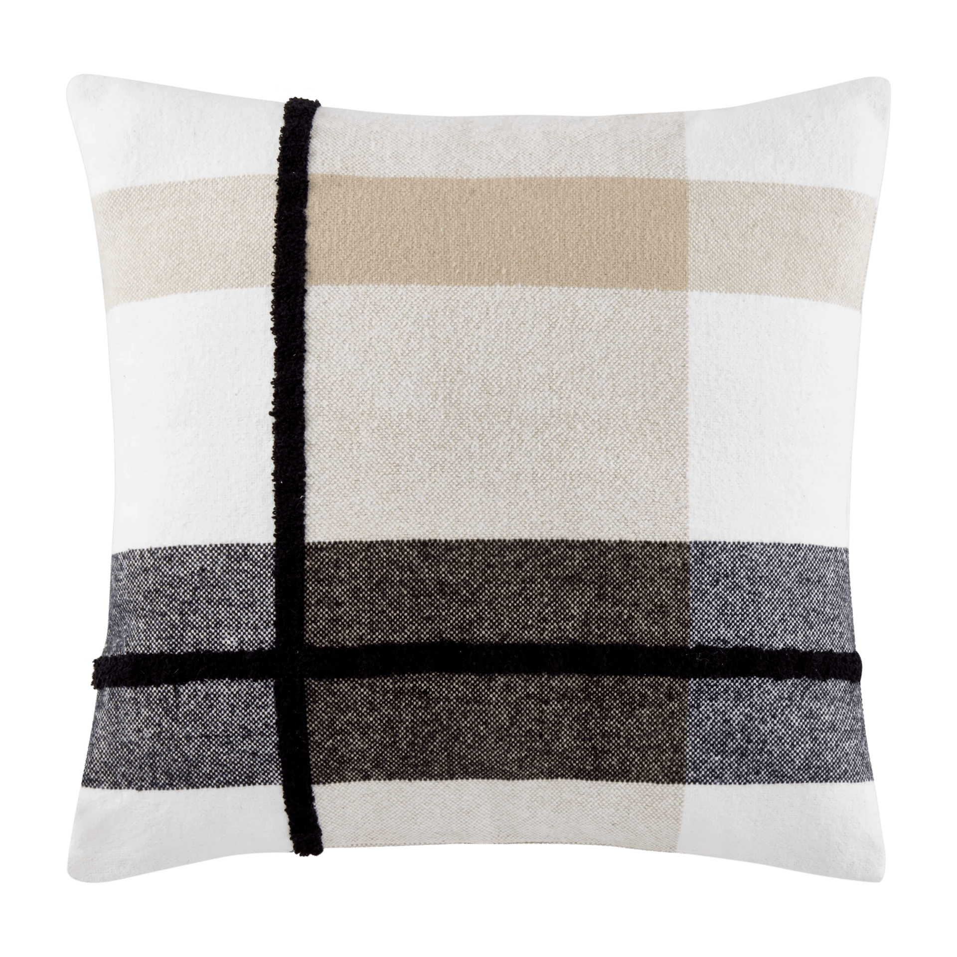 Coussin décoratif à carreaux Vinnie