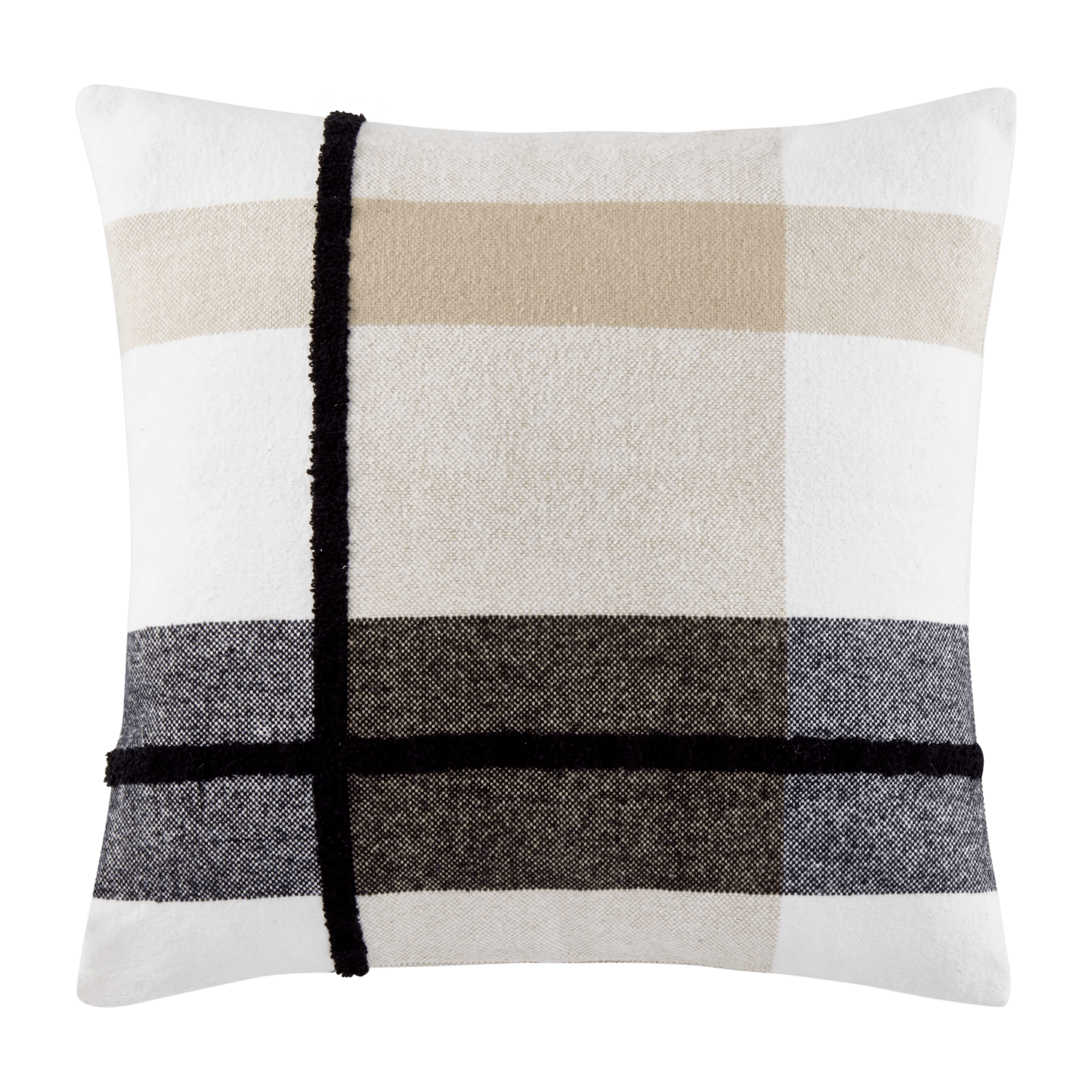 Coussin décoratif à carreaux Vinnie