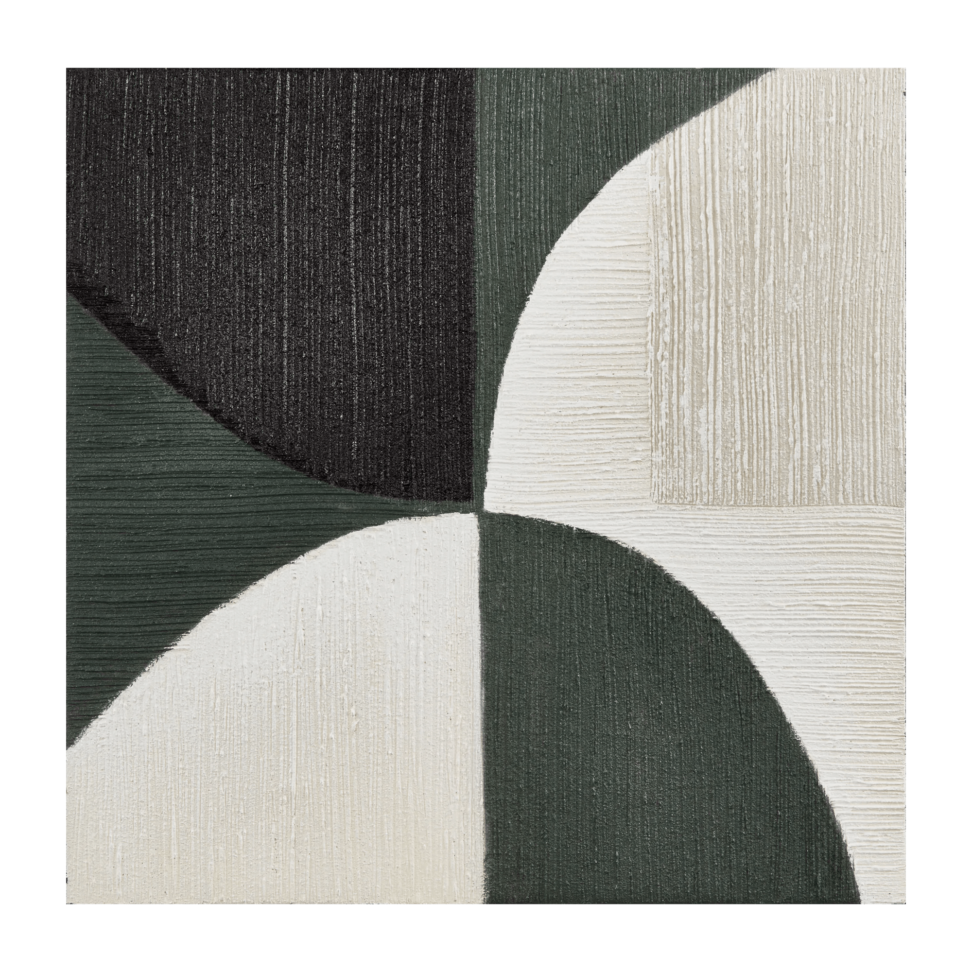 Art abstrait bloc de couleur vert 