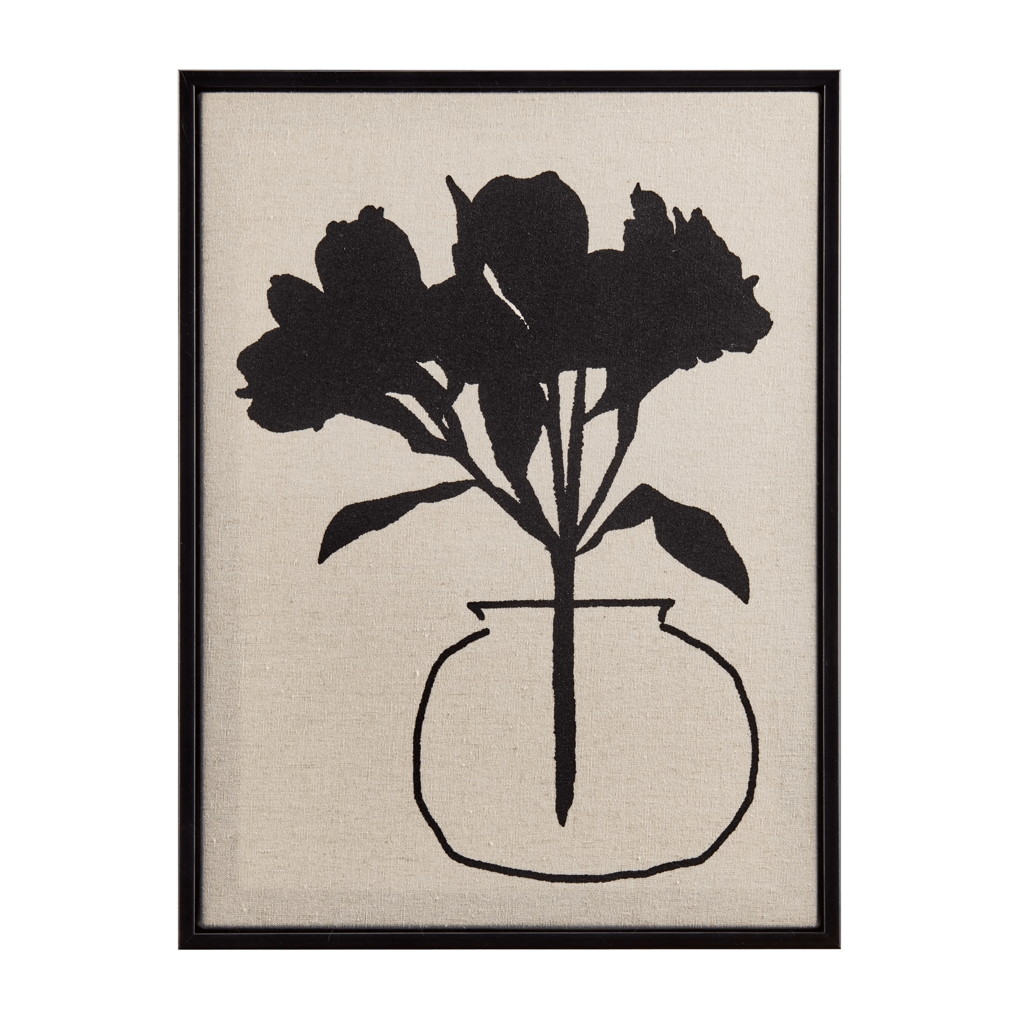 Bouquet of Black Flowers Framed Art