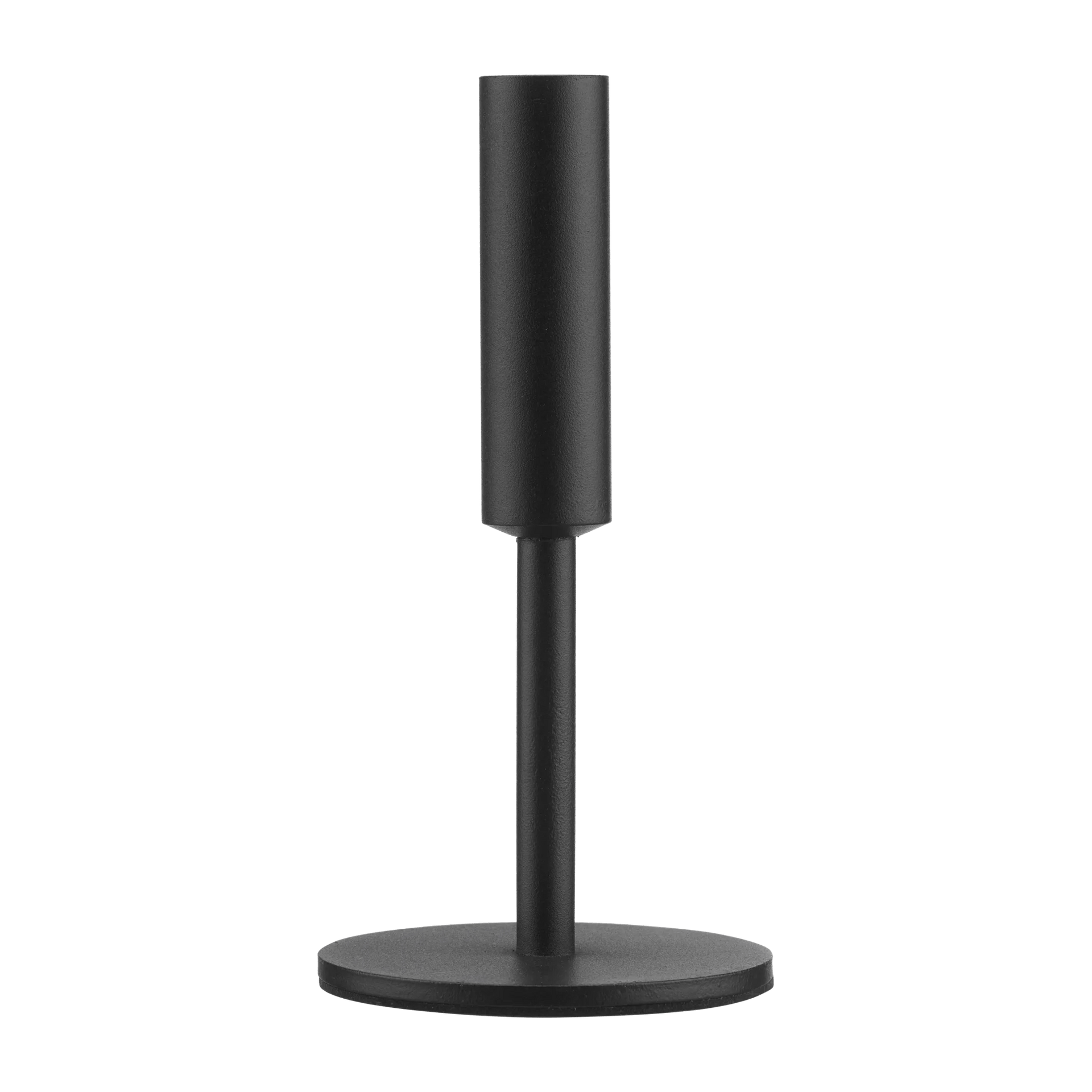 Modern Candle Holder in Black Metal