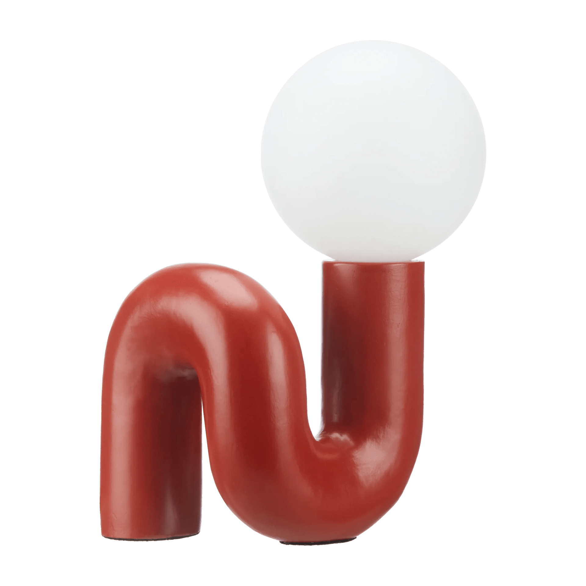 Red Wiggly Table Light