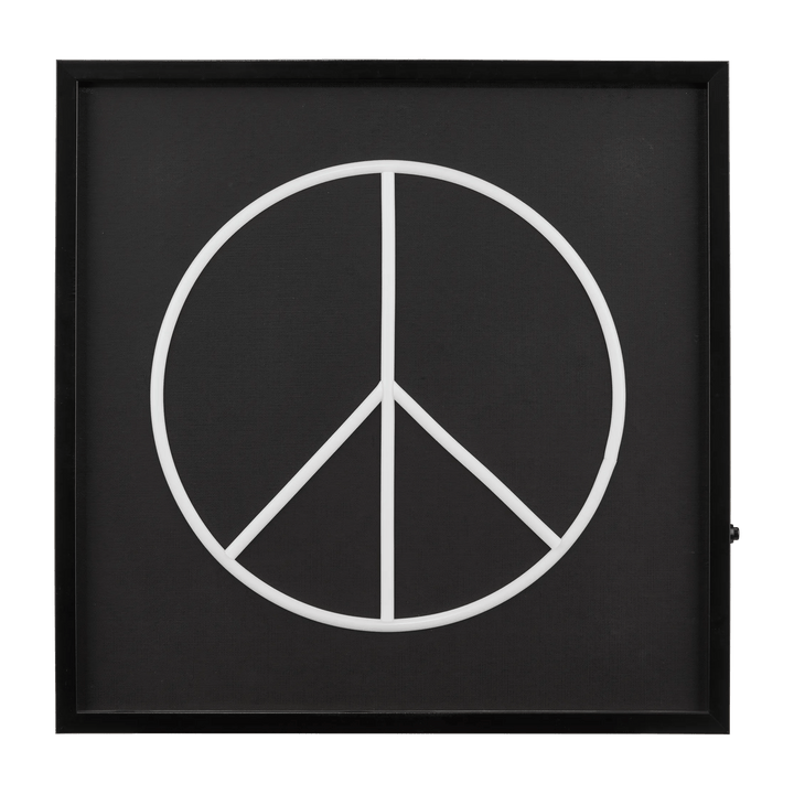 Peace Sign Neon Light Up Wall Art