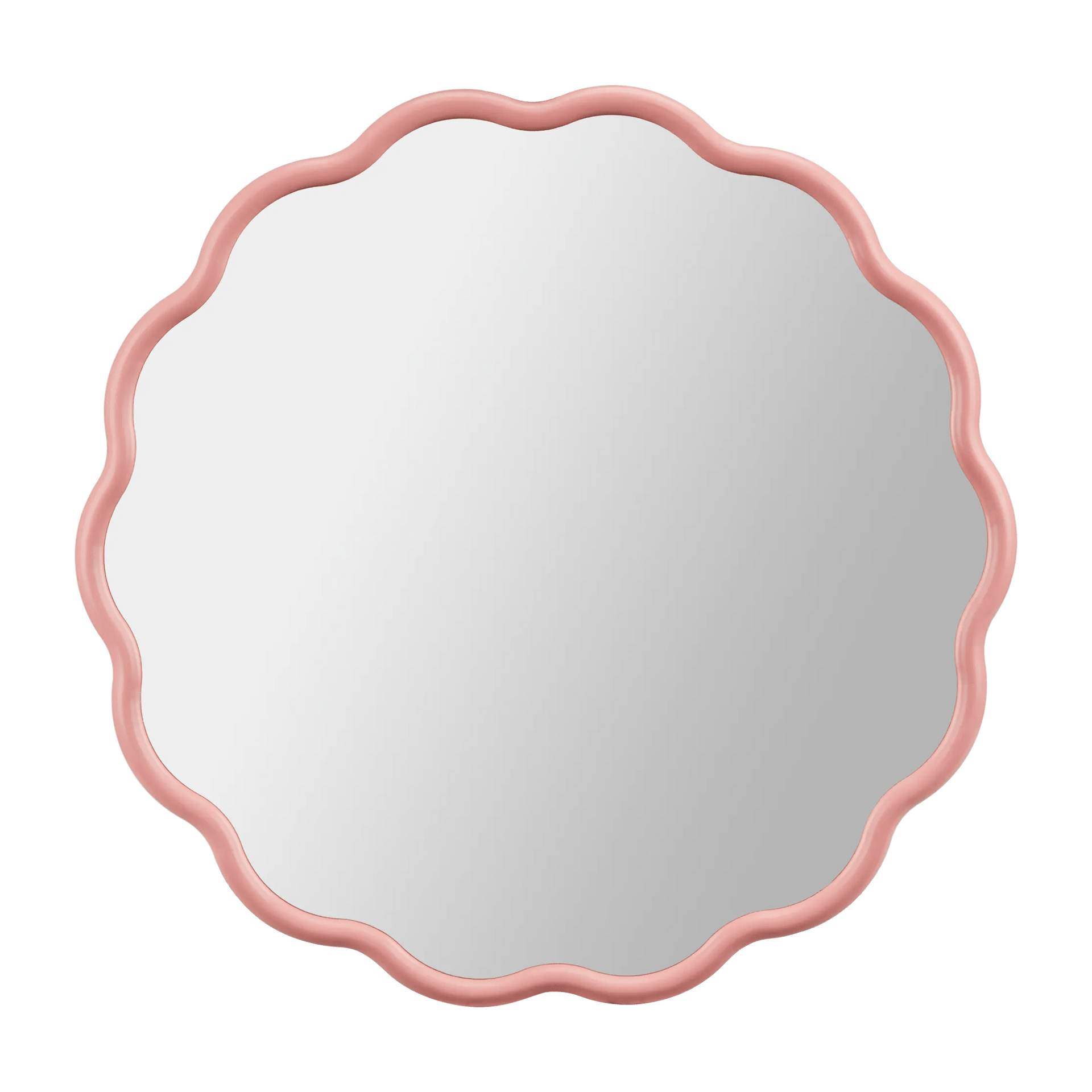 Miroir à bords scallopés