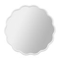 White Scalloped Mirror