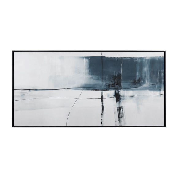 Tableau abstrait encadré 