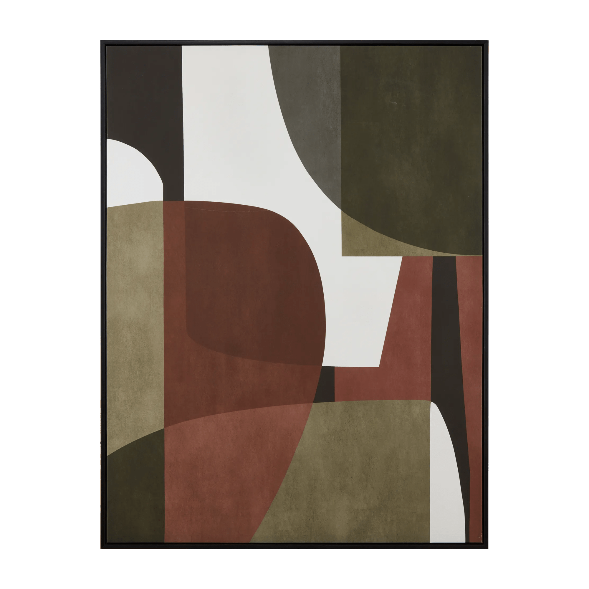 Art abstrait encadré multi-blocs