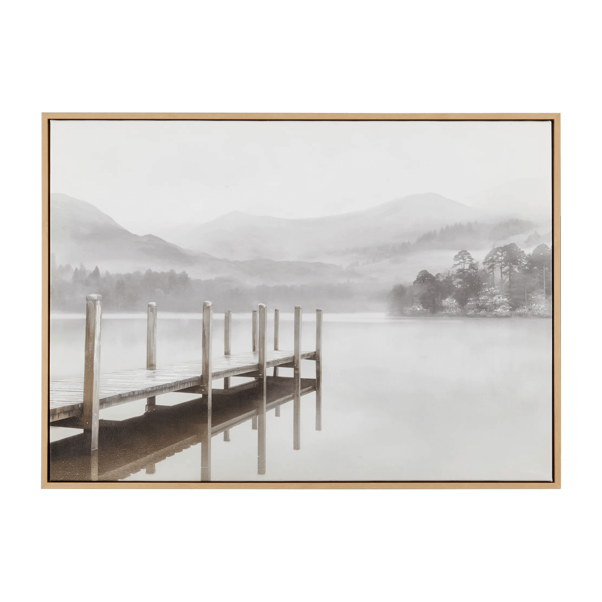 Quiet Dock Printed Canvas