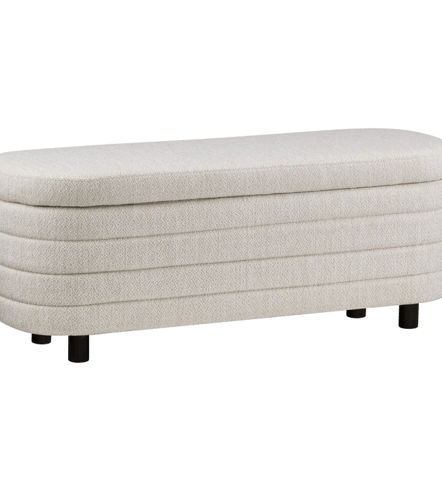 Fabric Ottoman with Storage