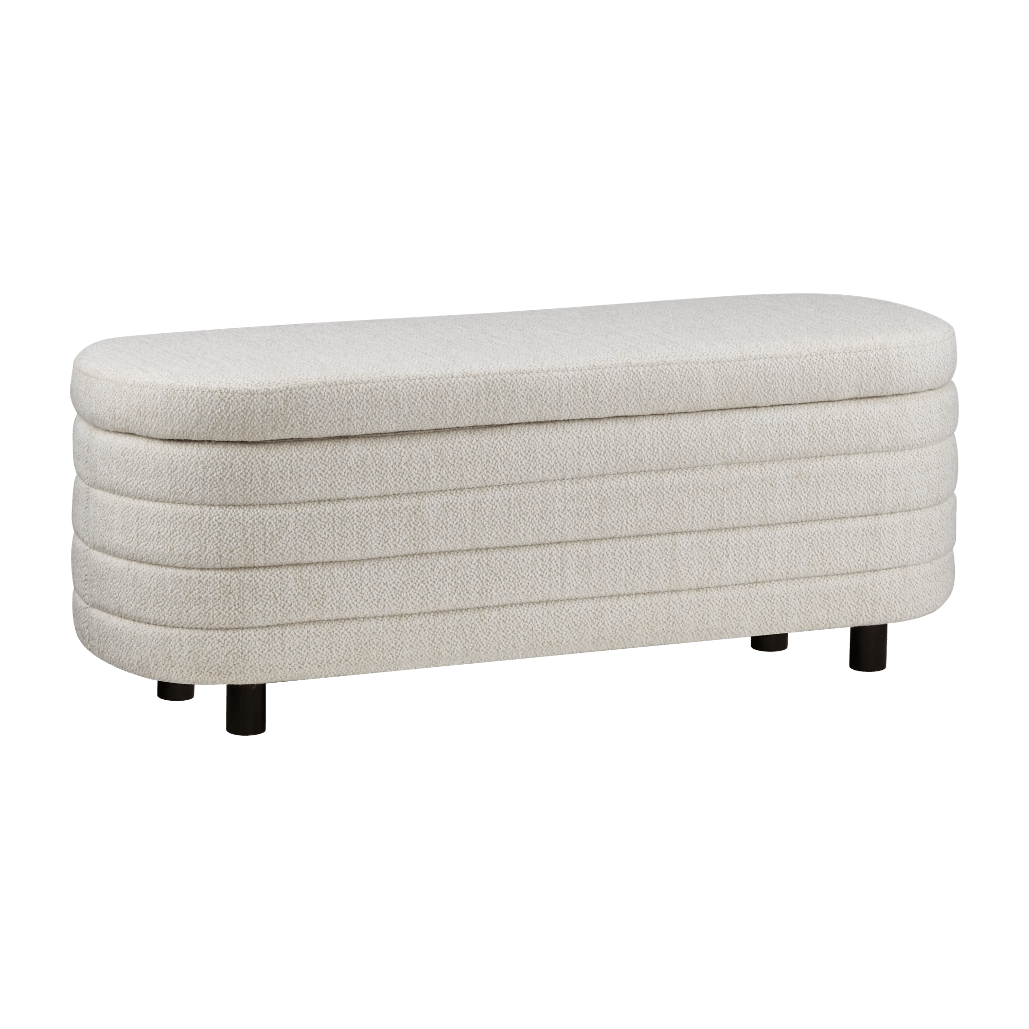 Fabric Bench with Storage