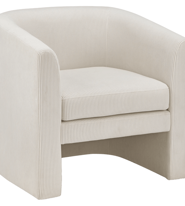 Chaise d'accent en tissu