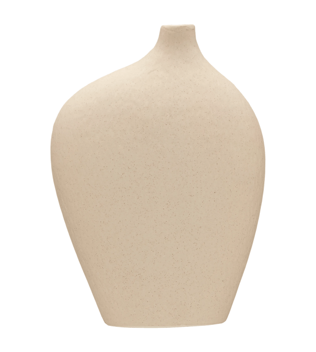 Vase de table en céramique courbée