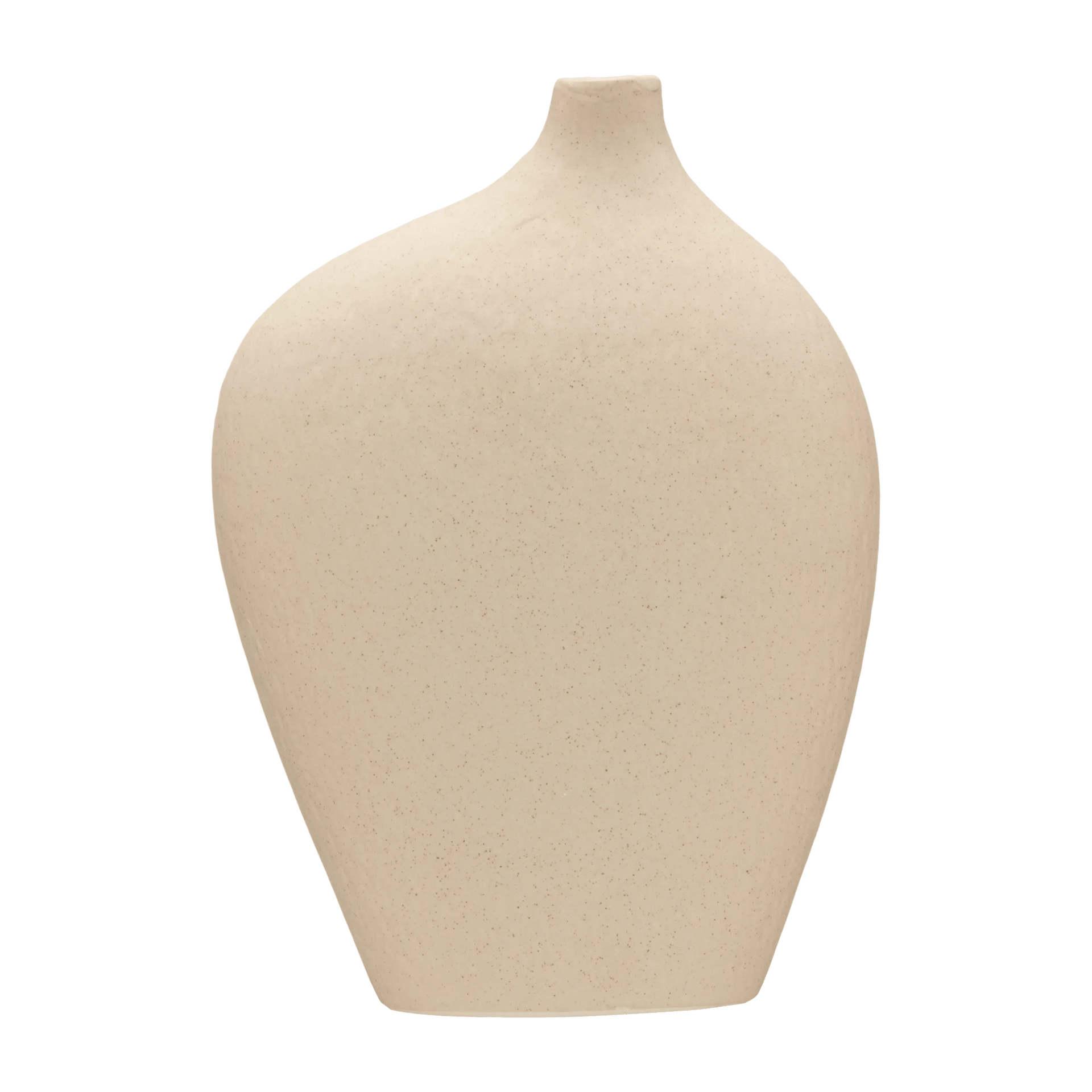 Vase de table en céramique courbée