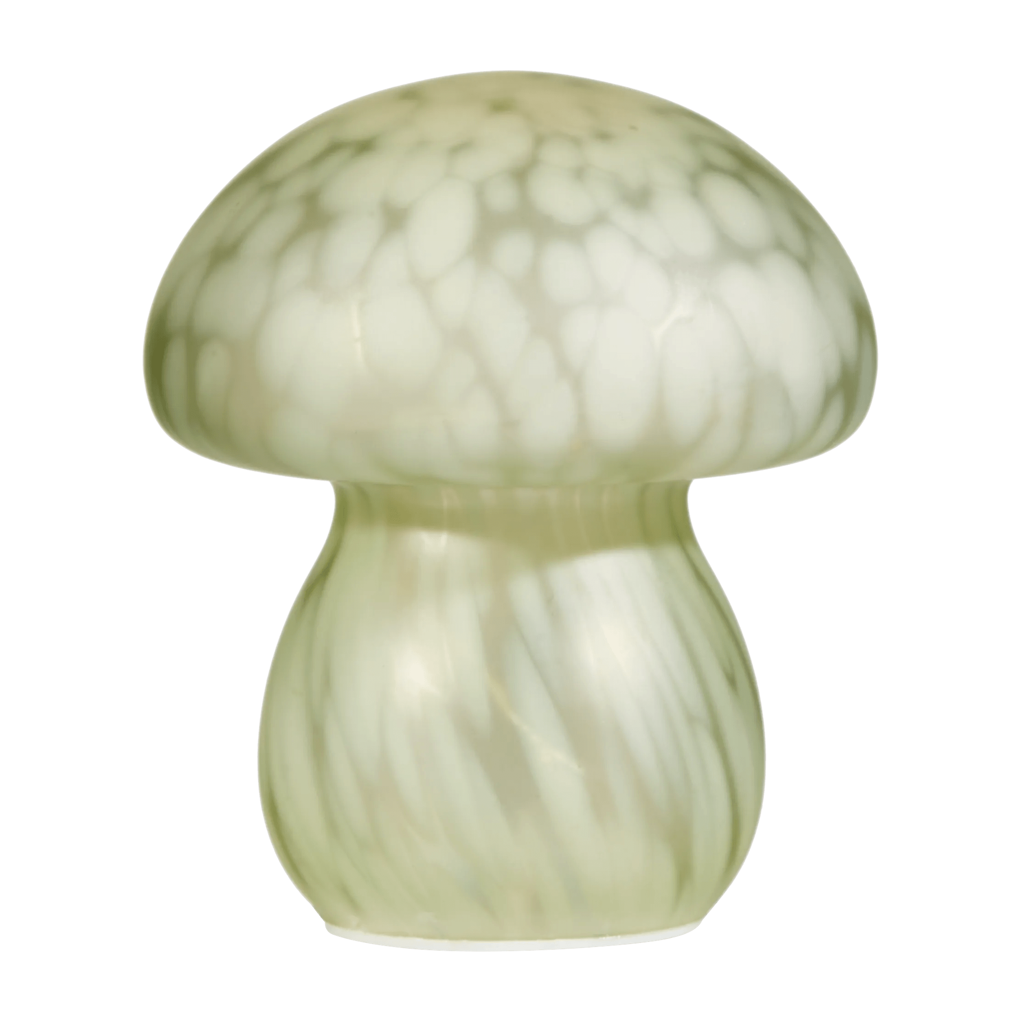 Lumière de champignon en verre