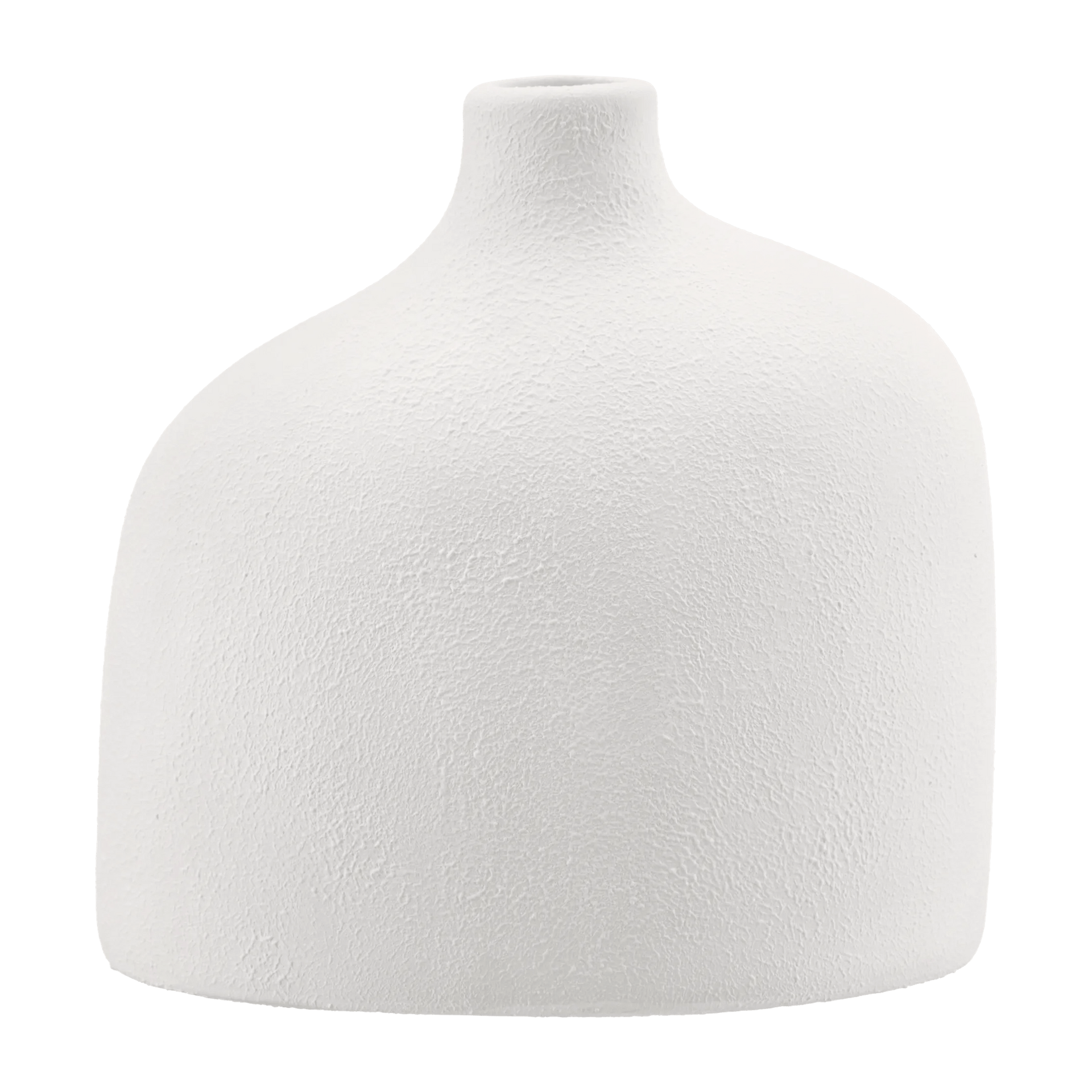 Vase de table en céramique blanche