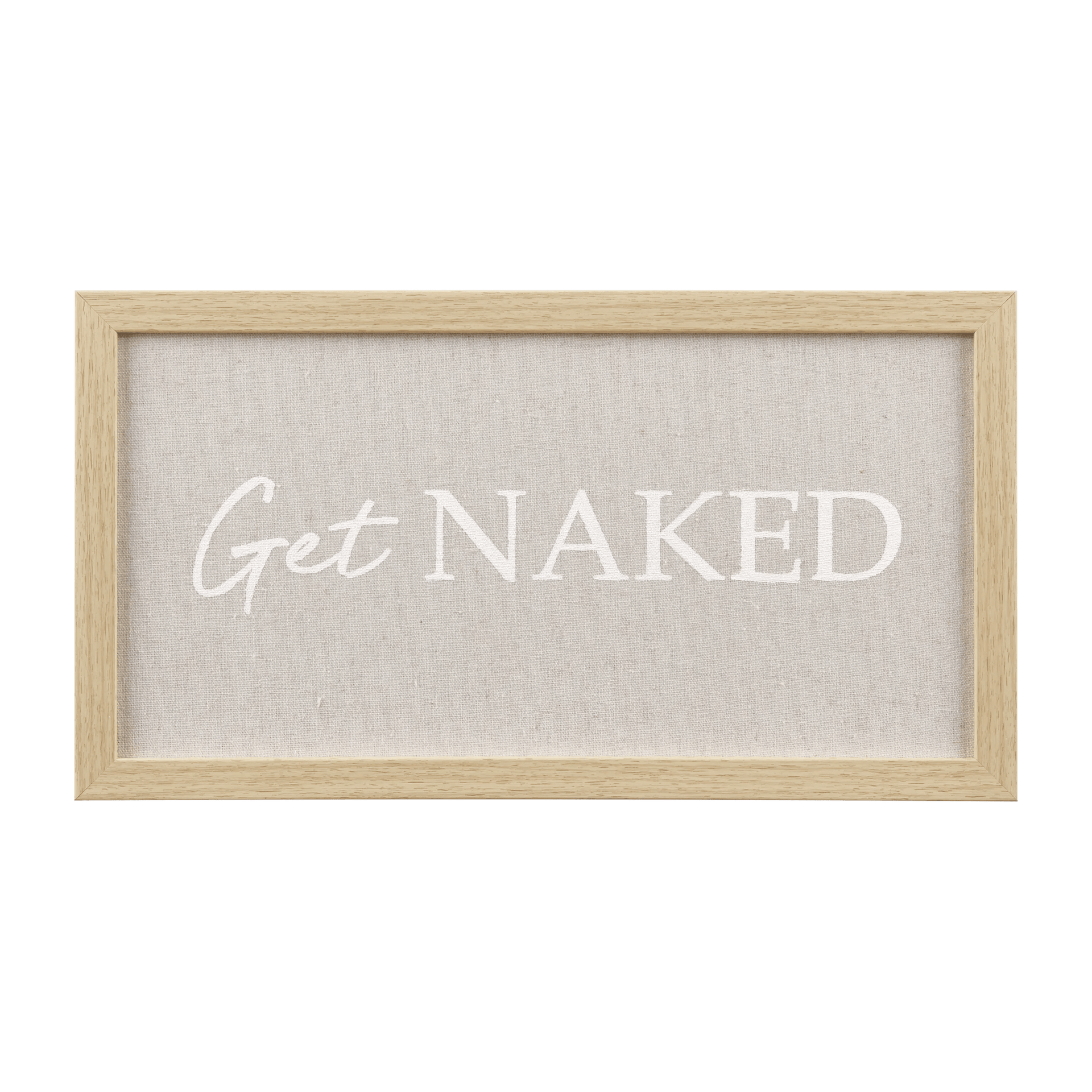 Get Naked Framed Art Printed