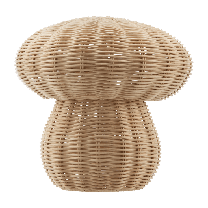 Lampe de table champignon en rotin