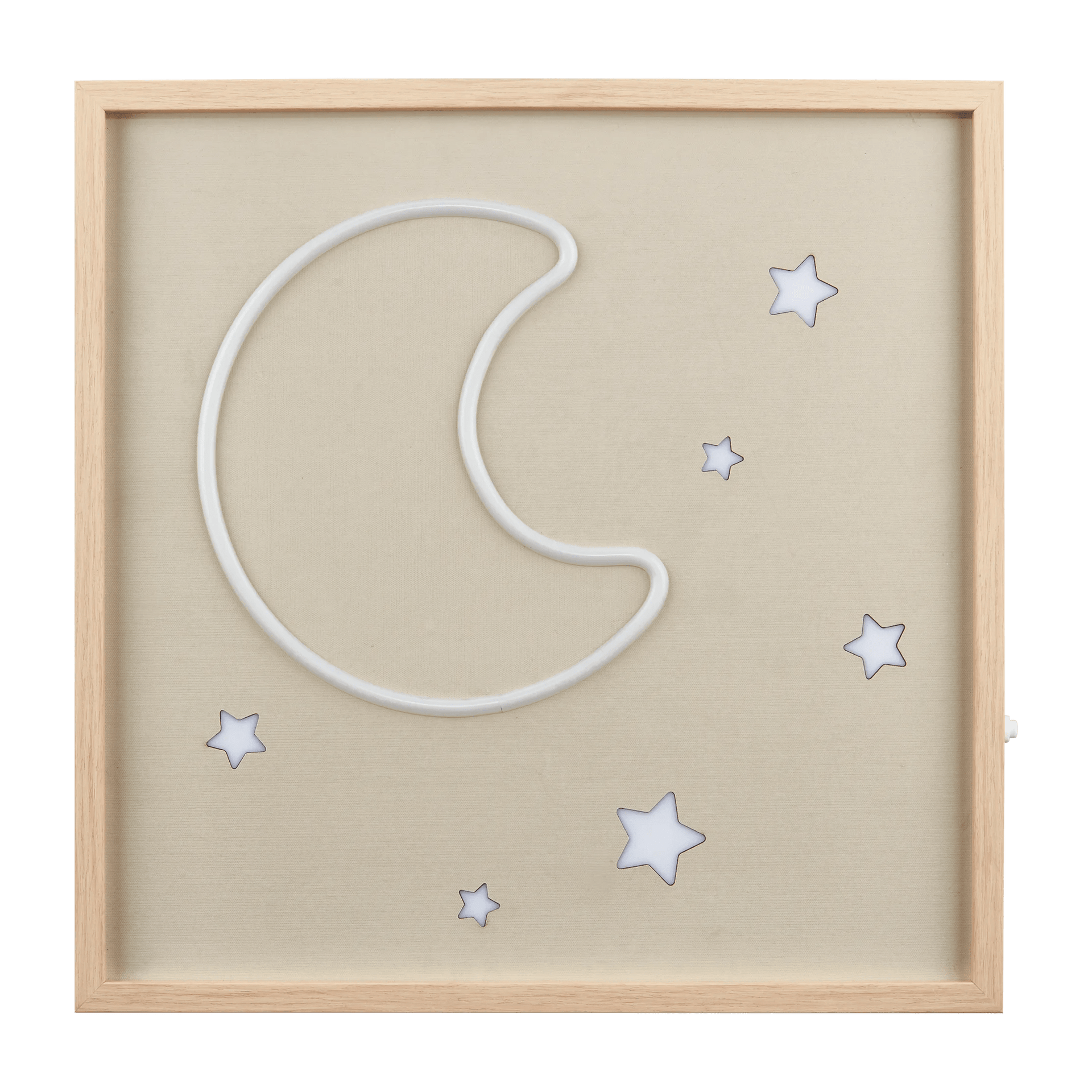 Décoration murale néon de lune et étoiles