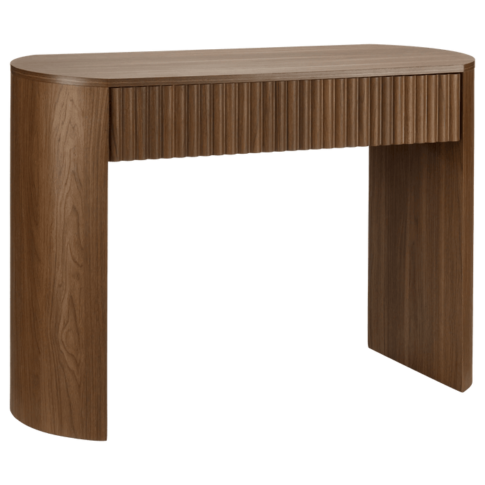 Console en noyer avec tiroir