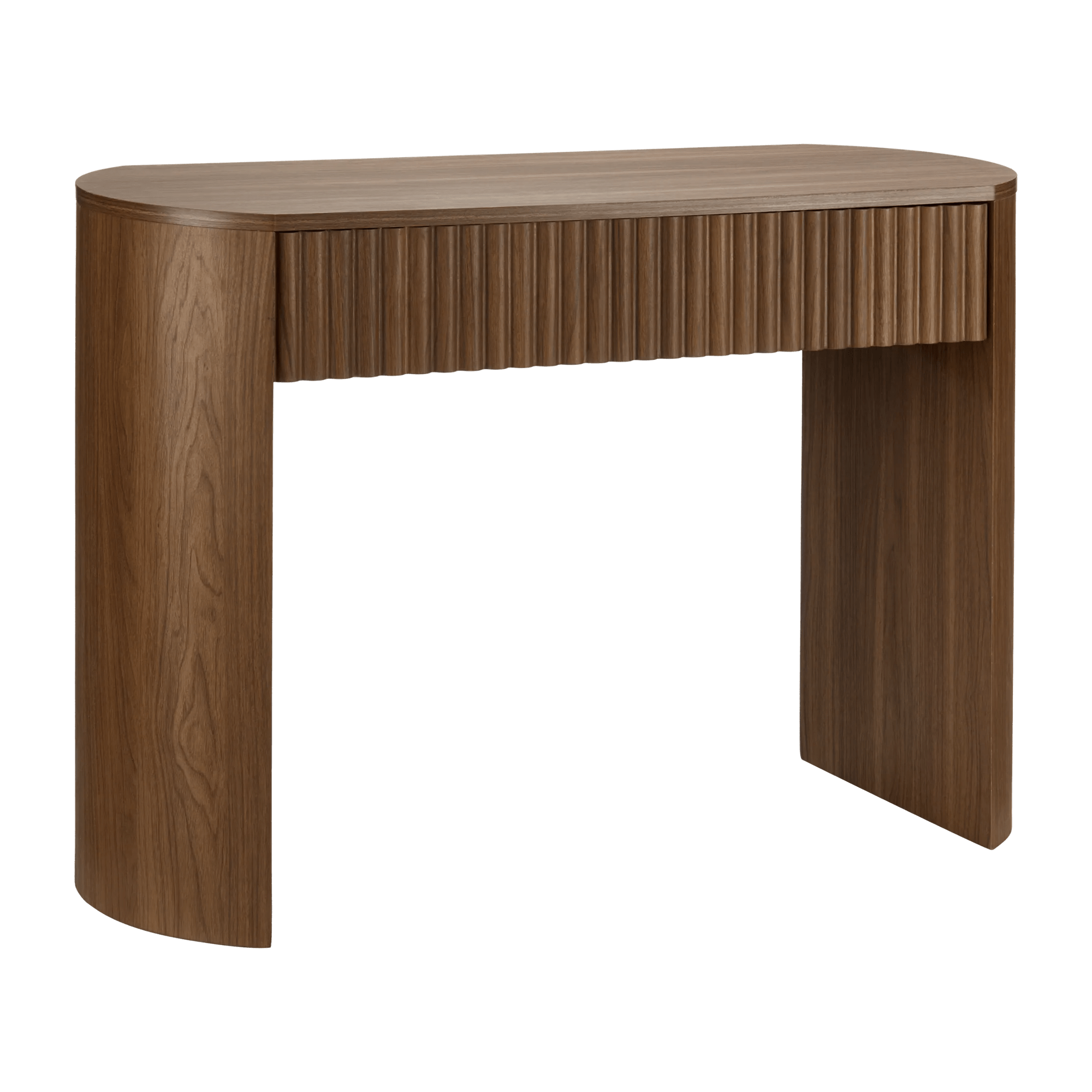 Walnut Console with Drawer