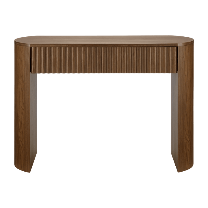 Walnut Console with Drawer