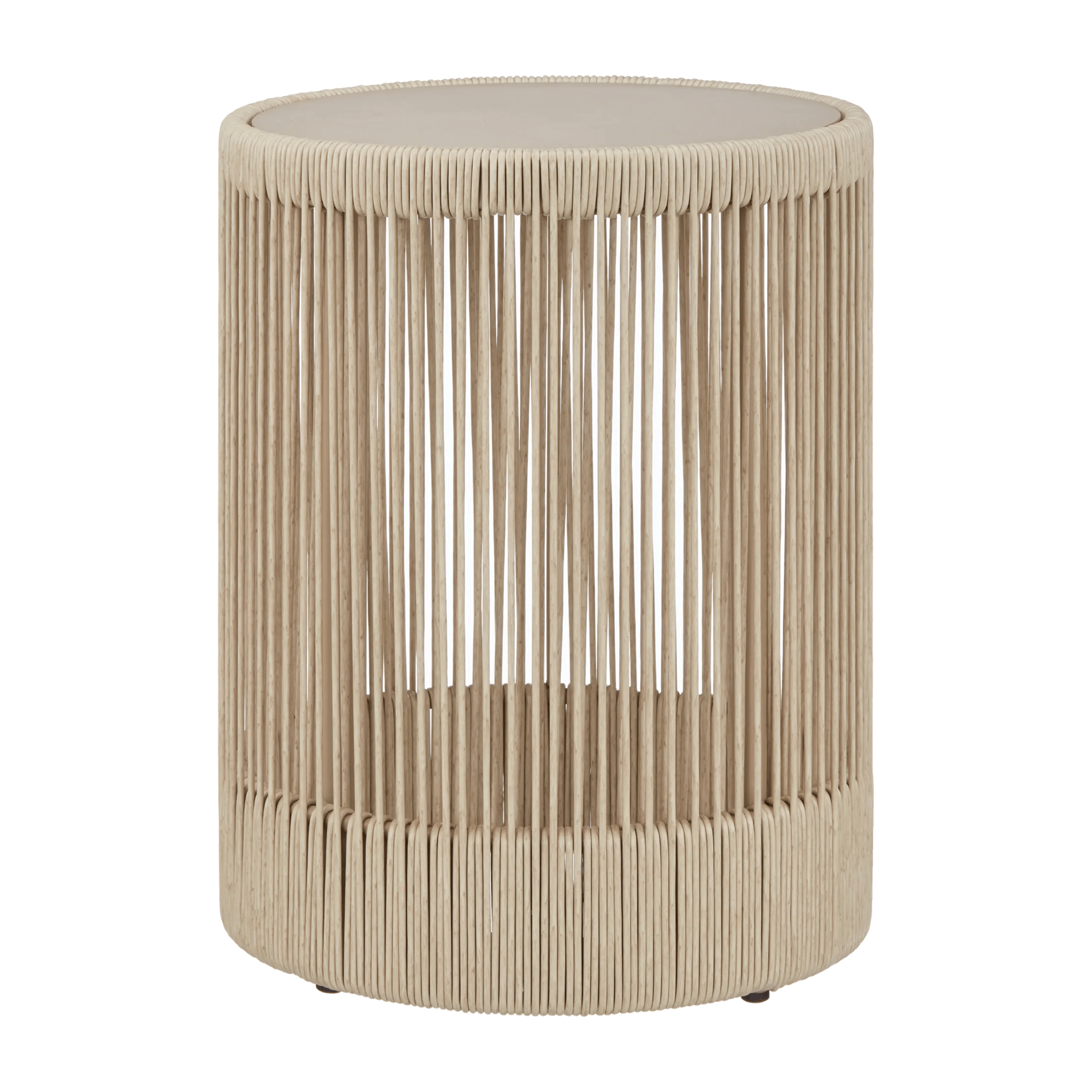 Side Table with Metal Top