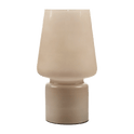 Beige Glass Table Lamp