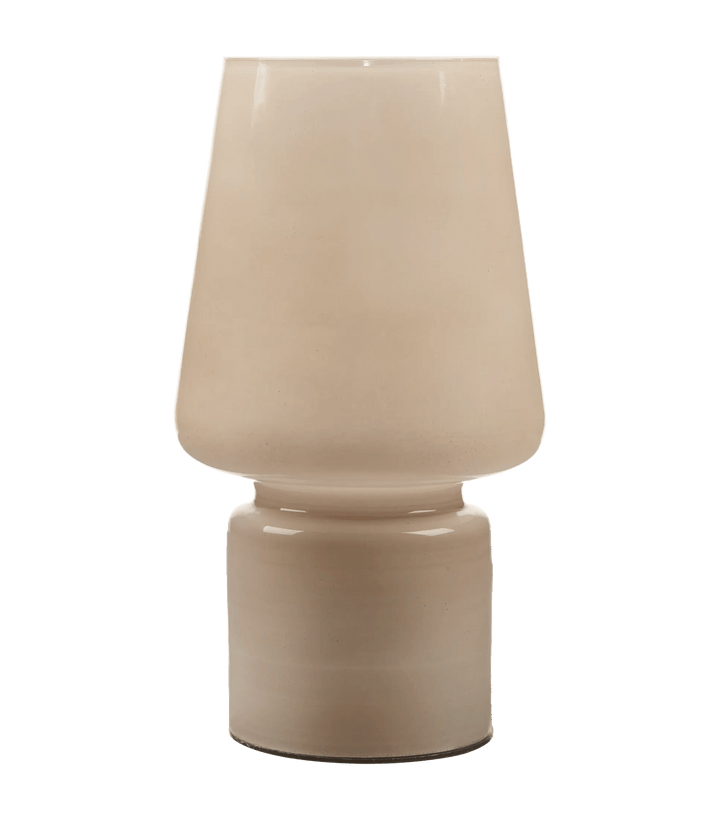 Lampe de table en verre Beige