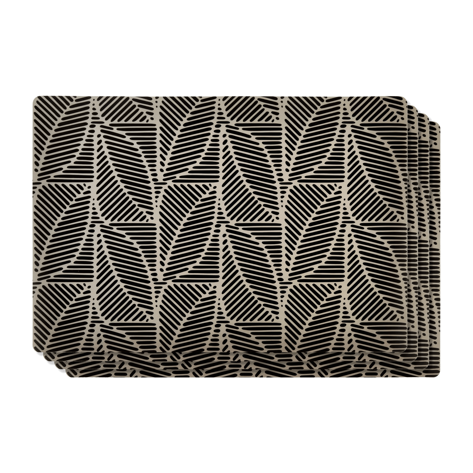 Set of 4 Leaf Print Placemats