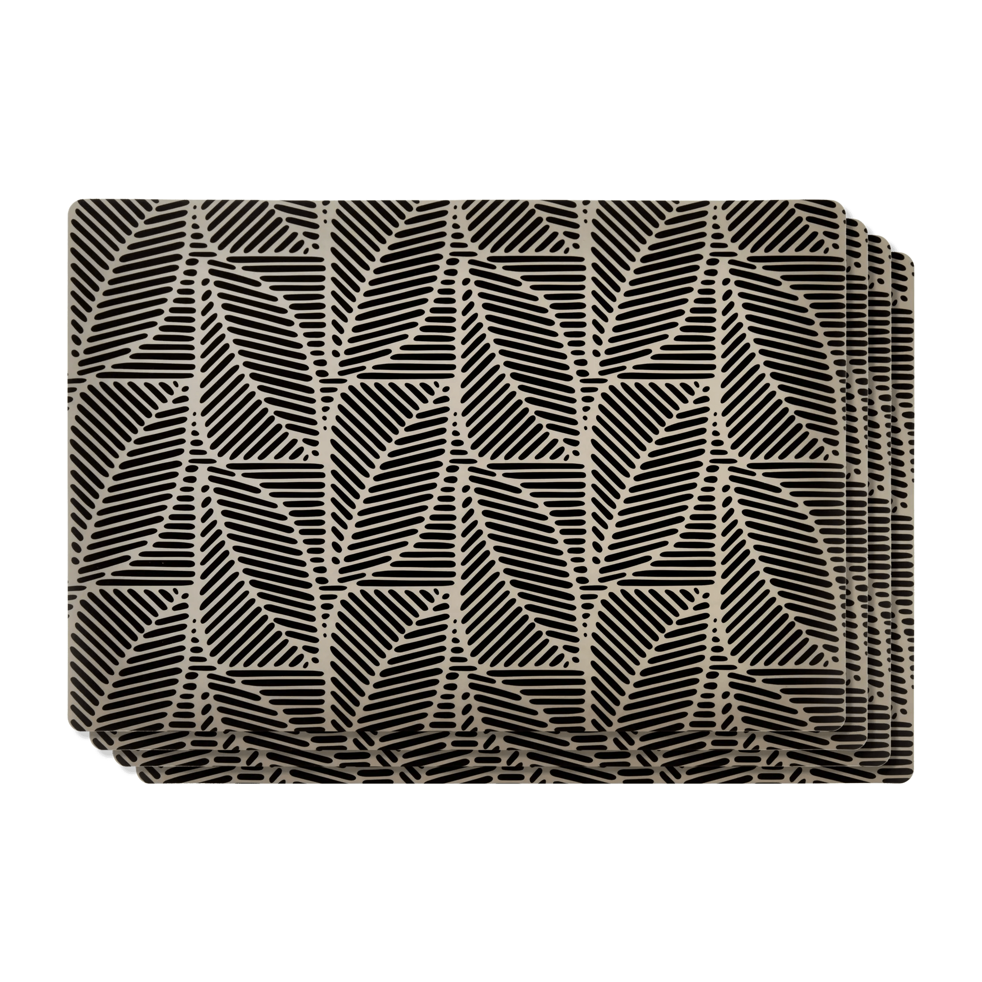 Set of 4 Leaf Print Placemats