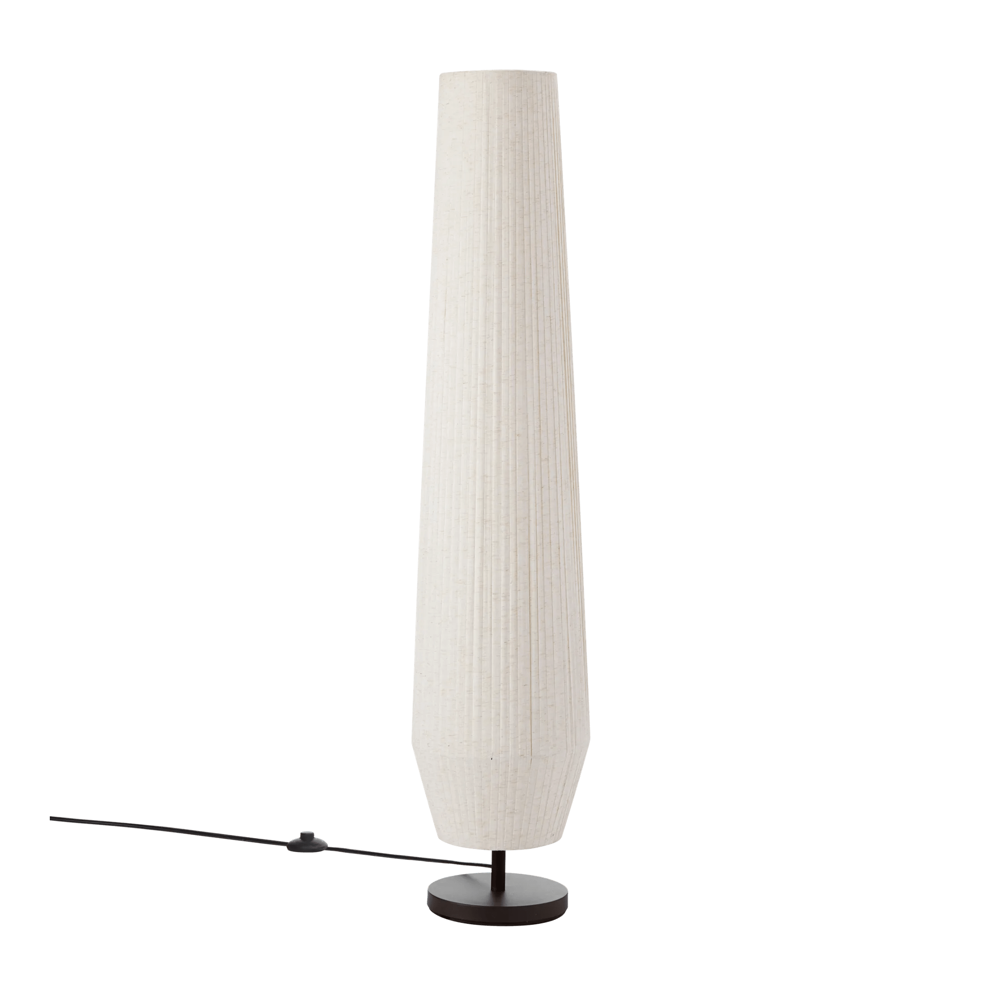 Lampe sur pied tube en lin 