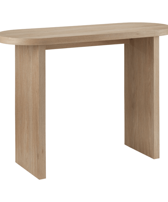 Console en bois naturel