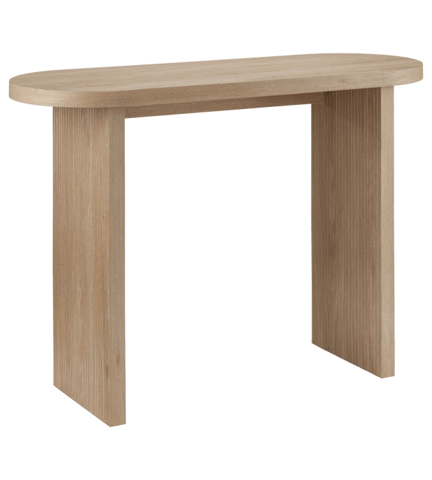 Console en bois naturel