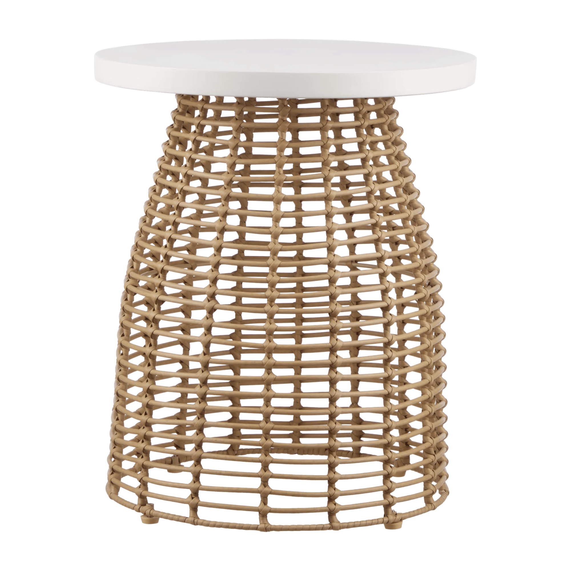 Cement Table Top Acapulco Side Table