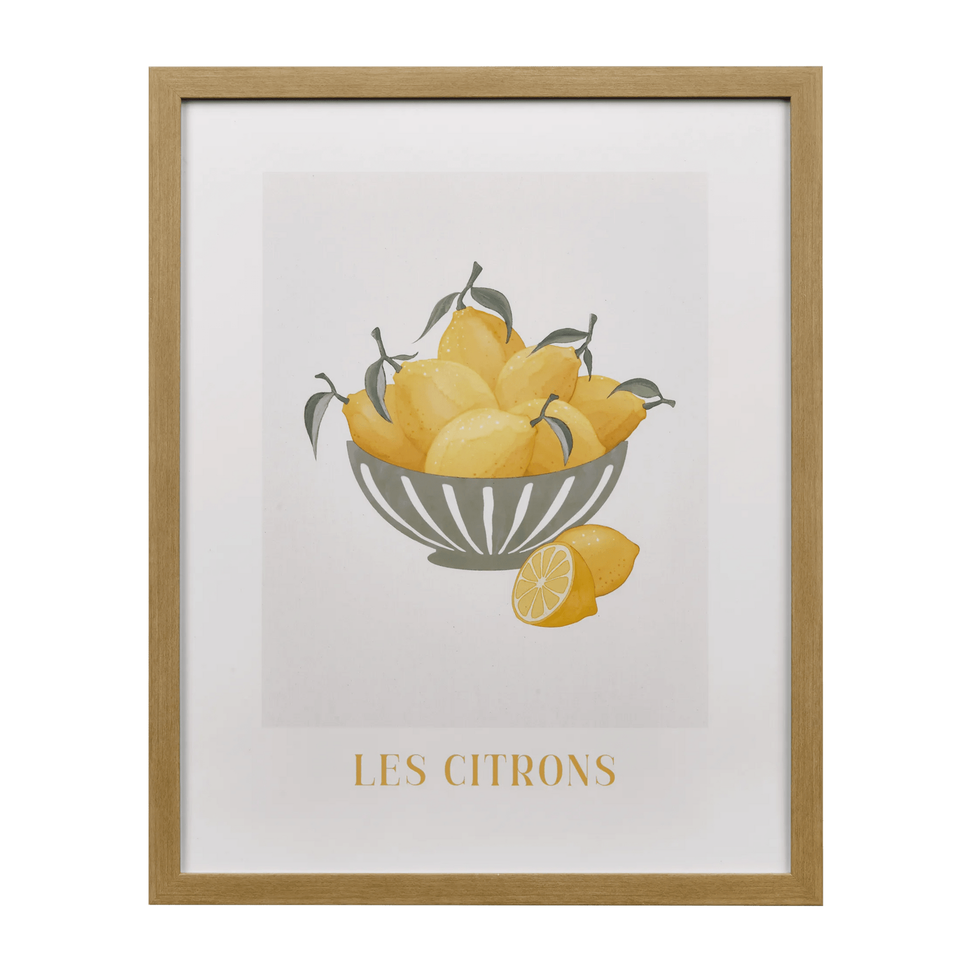 Tableau encadré de citrons
