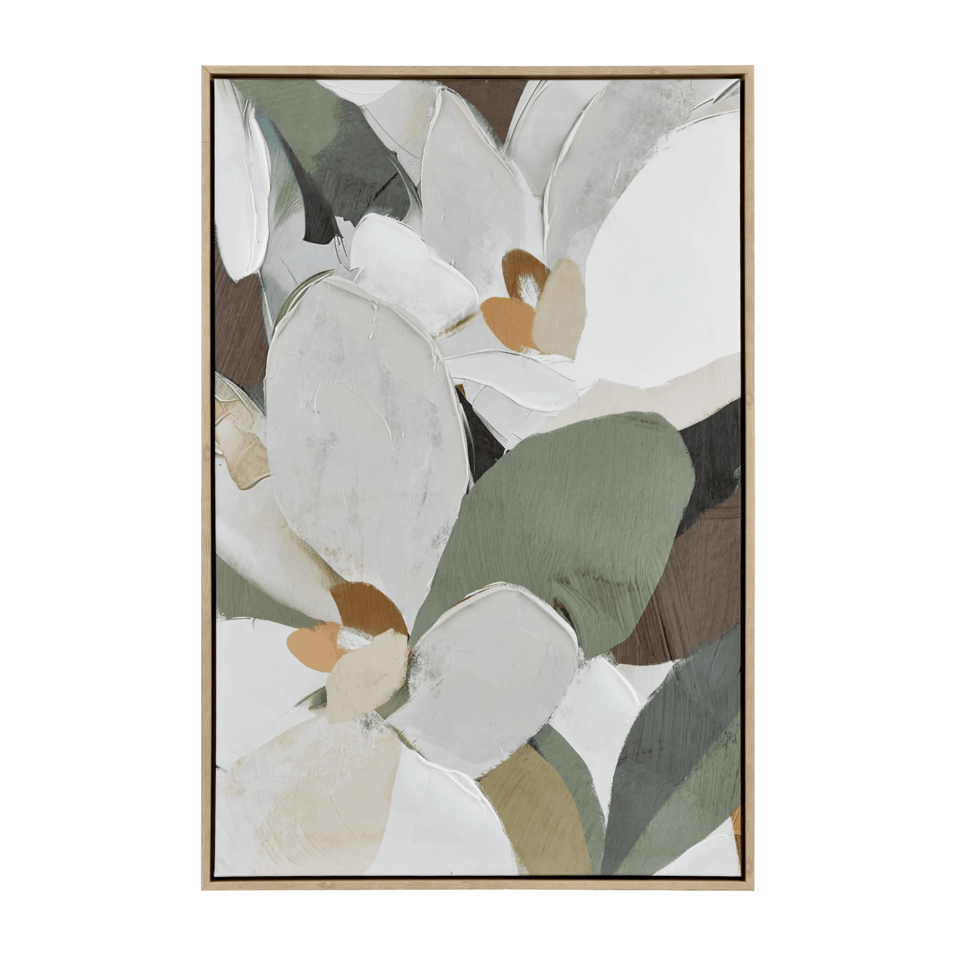 Tableau encadré d'un plan rapproché de fleurs