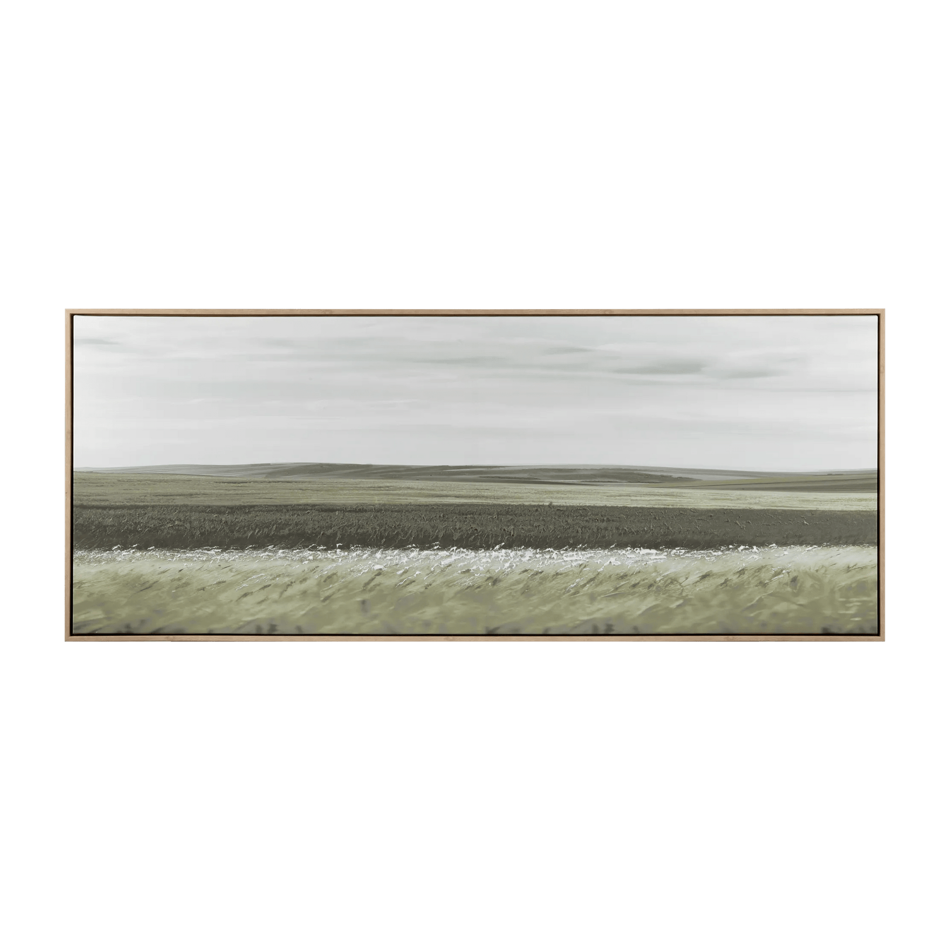 Tableau encadé d'un paysage vert