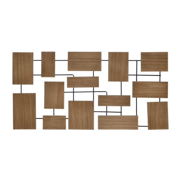 Décoration murale métal et bois