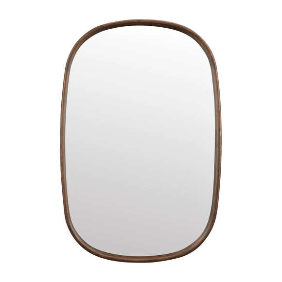 Oval Walnut Mirror